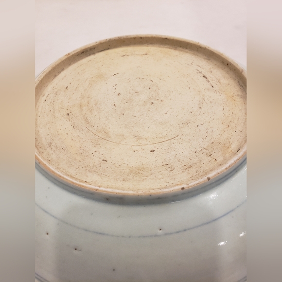 Antique Chinese Qing Dynasty Longevity Dish - Picture 10 of 12